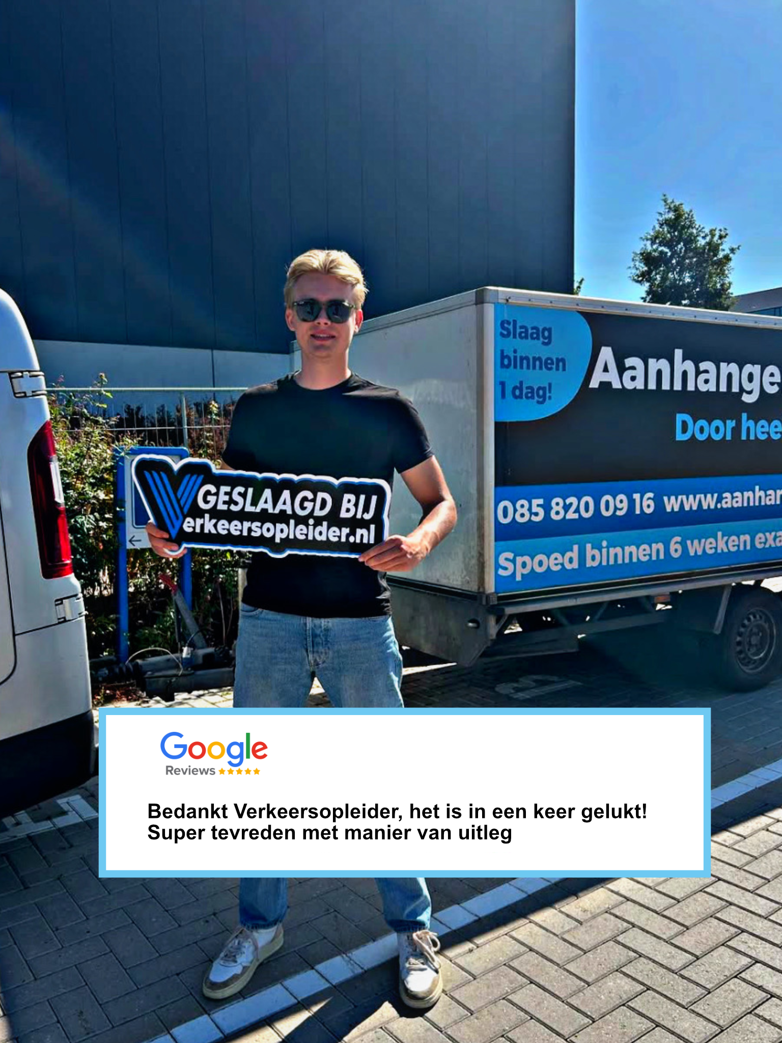 Geslaagd voor de caravan rijbewijs