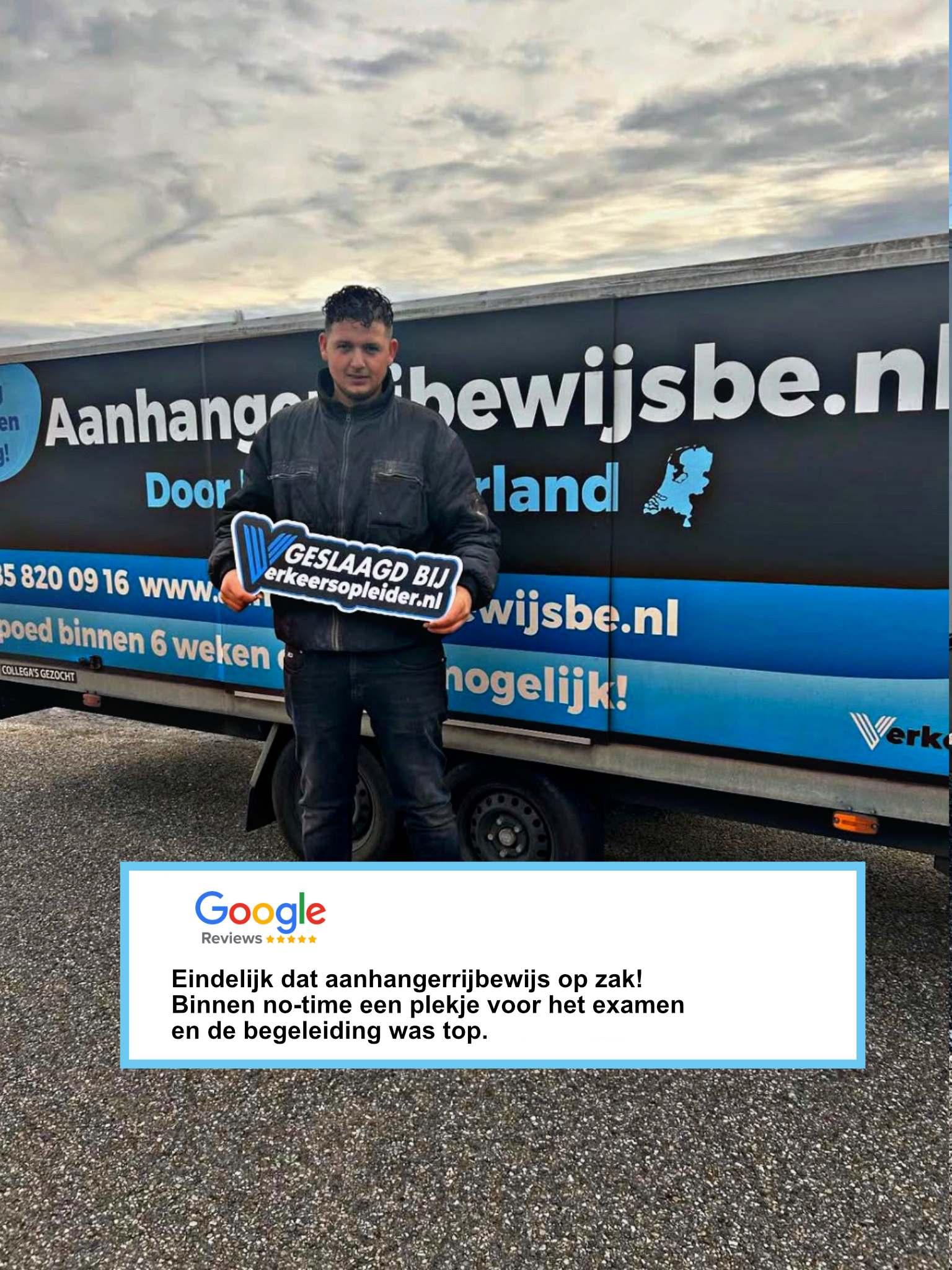 Aanhanger rijschool in Nederland