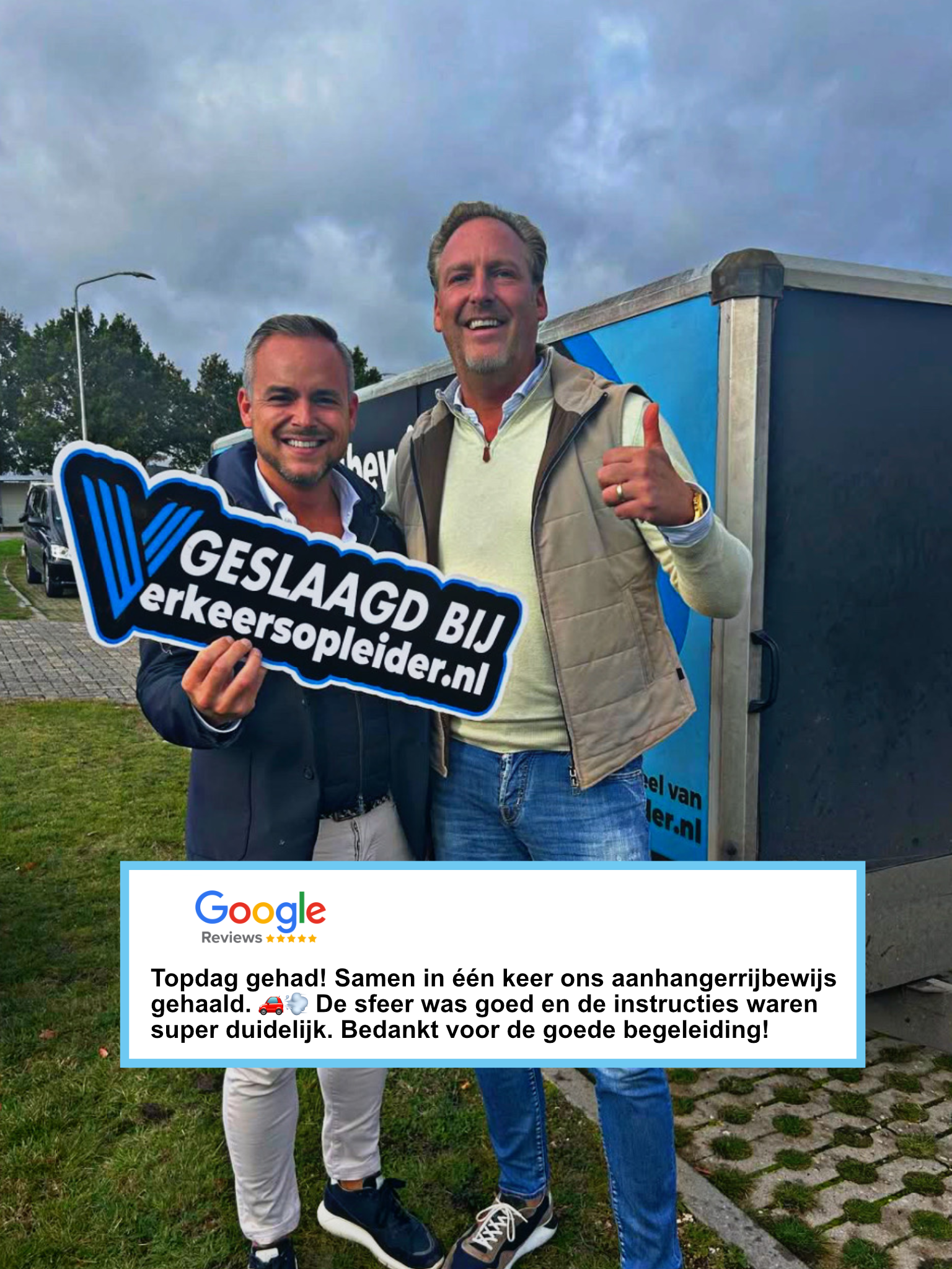 Paardentrailer rijbewijs gehaald